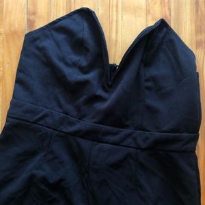 Strapless Black Bodysuit